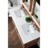 James Martin Vanities Providence 60in Double Vanity, Driftwood w/ 3 CM Arctic Fall Solid Surface Top 238-105-5611-3AF